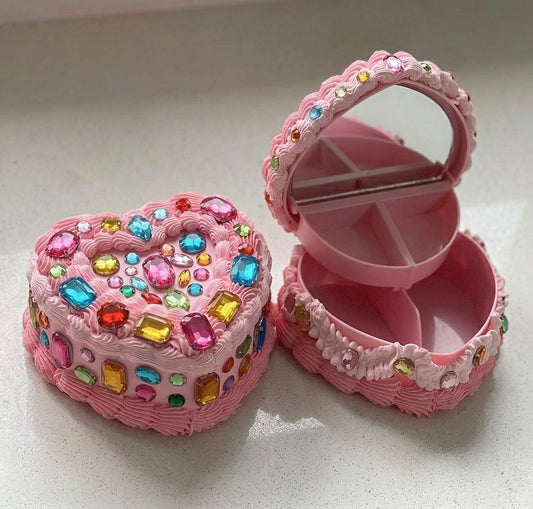 Bejewelled Fake Cake Jewellery Box